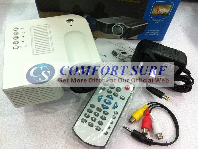 Original UNIC UC28+ 3rd Generation LED Projector with DIRECT VGA HDMI AND REMOTE CONTROL INCLUDED!